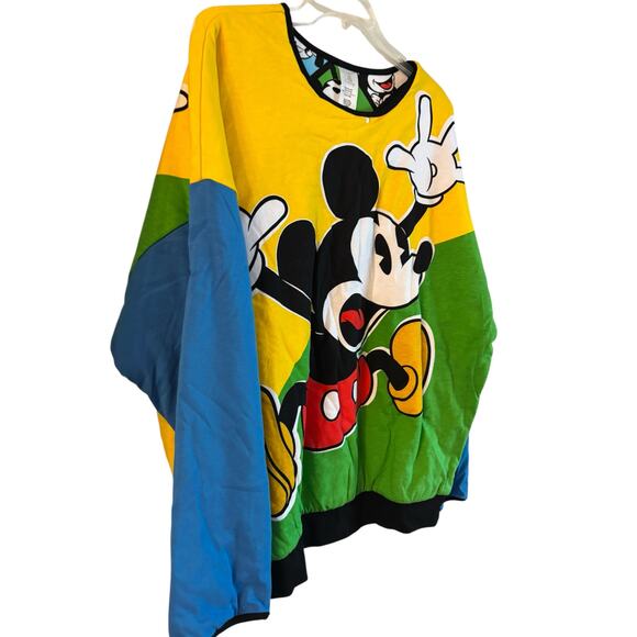 Walt Disney World Parks Mickey Reversible Pullover Sweater Multicolor Size M/L - Picture 3 of 8